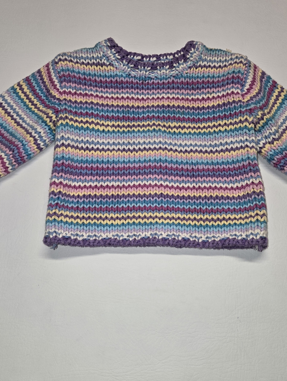 KRU Little Toddler Vintage 90s Striped Knit Sweater Size 24 Months